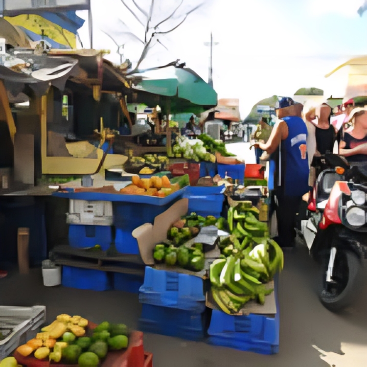 Markt Dominikanischer Markt in San Pedro de Macorís